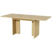 STILVORA Eettafel - Uitschuifbare Eettafel Met Verlengstuk 140–180x80 Cm - Voor 6-8 Personen, 30 Mm Dikke Blad En T-Vorm Poten - MDF - Eikenkleur