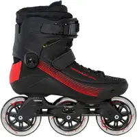 Powerslide Swell 100 Skates Senior Zwart - Rood 40