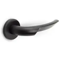 Formani Rivio by Gensler GL102-G deurkruk geveerd op rozet - PVD mat zwart