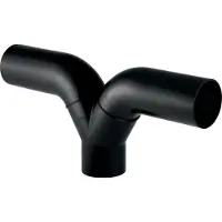 Geberit GE PE bochtstuk, uitsluitend voor verticale installatie, diameter 110/110/110 mm, met aansluitbocht, artikelnummer 367458, 1 stuk.