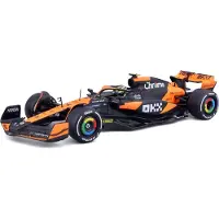 Bburago Kit à monter Racing F1 SF 2024 McLaren MCL38 #Norris avec casque et stand