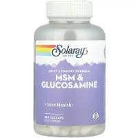 Solaray Msm+glucosamine Capsules 180 Eenheden