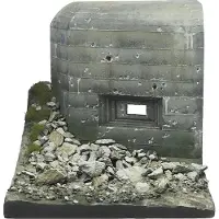 Vallejo Modelbouwpakket Diorama - SC012 WWII Bunker Diorama Plastic - 1:35 - Modelbouw
