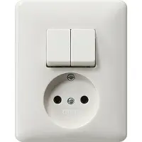 Gira Combinatiestopcontact Serie Systeem 55 Puurwit - 047503