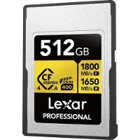 Lexar CFexpress PRO Type A Gold 4.0 Series 512GB R1800/W1650MB/s - VPG400