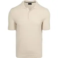 State of Art Korte mouw polo creme regular fit