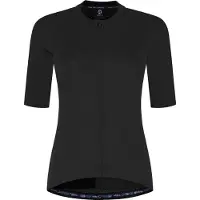 Rogelli Essential II Dames Korte Mouw Fietsshirt - Lange Rits - Zwart