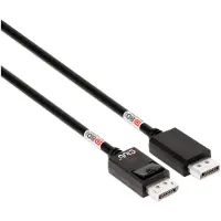 Club 3D DisplayPort 2.1 bidirectionele kabel met VESA DP80-certificering 4K120Hz, 8K60Hz or 10K60Hz M/M 1.6m/5.25ft