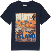 s.Oliver Shirt navy / donkerblauw / oranje / offwhite
