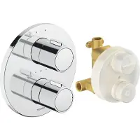 Duravit - Inbouw thermostaatkraan voor 2 functies, met inbouwdeel, chroom TH4200008010