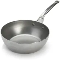 De Buyer Mineral B Pro Hapjespan 28 cm – Plaatstaal – PFAS-vrij – RVS Handgreep – Inductie Geschikt – Made in France