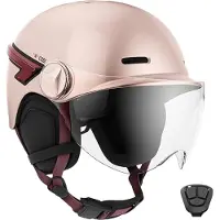 CASR Fietshelm met ledverlichting en afstandsbediening Helmet Glow Maat L Roze