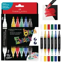 Faber-Castell - Black Edition Shake & Paint Acrylic Markers Set of 6 (Classic Colours) (285507)