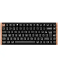 Keychron Bedraad en draadloos Mechanisch Gaming toetsenbord K2 HE Bluetooth Franse Azerty Zwart en Hout