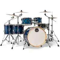 Mapex armory studioease 6 drum shells blue wave