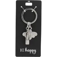 Depesche sleutelhanger met bijtje - gelukssymbool en cadeau.