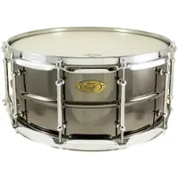 WorldMax BK-6514SH - BLACK DAWG 14" X 6.5" SNARE DRUM - BRASS SHELL