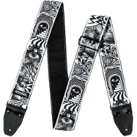 Dunlop ILD04 ILOVEDUST Guitar Strap Skulls