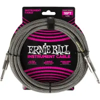Ernie Ball Braided Instrument Cable Straight/Straight 5,5 m Recht - Recht Instrumentkabel