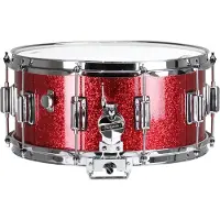 Rogers Drums Rogers Dyna-Sonic 14 x 6.5 Snare Drum Red Sparkle Lacquer
