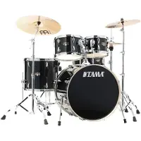 Tama Imperialstar 22 5pc Drum Kit w/Meinl Cymbals Hairline Black