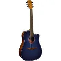 Lag Tramontane Special Edition Dreadnought T-BLUE-DCE elektrisch-akoestische westerngitaar