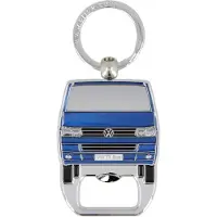 Brisa Volkswagen T5/T6 Bus Sleutelhanger En Flessenopener - Blauw