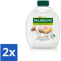 Palmolive - Amandelmelk - Handzeep Navulling - Zacht & Hydraterend - 300 ml - Voordeelverpakking - 2 stuks