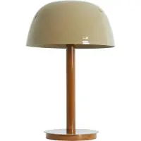 Light & Living Bureaulamp Marivet glans zand en bruin - Ø 30cm