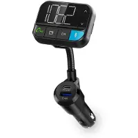 Nedis FM-audiotransmitter voor auto CATR1024BK zwart - Bluetooth 5.3 - handenvrij bellen