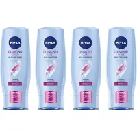 Nivea Conditioner Diamond Gloss - Intensieve Verzorging Voor Diamanten Glans - Normaal Tot Dof Haar - 200ml x4