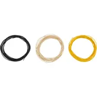 Fender Pure Vintage Cloth Wire 22 AWG 15" Black White Yellow