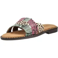 Lazamani Muiltjes beige / groen / pink / zwart