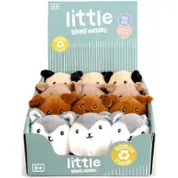Living Nature pluche speelgoedhond knuffel multicolor voor kinderen.