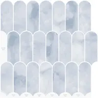 vidaXL Veer Tegel 20 st Lichtblauw 30 x 30 cm Polyurethaan en PET