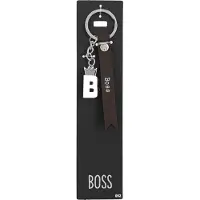 Depesche sleutelhanger Boss met kunstlederen lus en kroon detail.