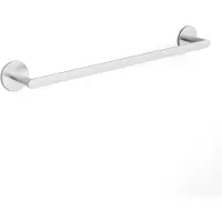 Auralum Max Cecipa MAX Handdoekrek - Zonder Boren - Handdoekstang - Geborsteld RVS - 60 cm - 2-in-1 Montage - Handdoekhouder Badkamer