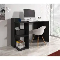 Meubella - Bureau Pierre - Zwart - 120 cm