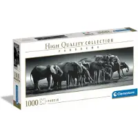 Clementoni puzzel herd van reuzen - 1000 stuks, 98 x 33 cm, meerkleurig