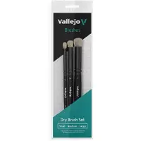 Wittmax Hobbypenseel - VALB07990 Droge Penseelset - Natuurlijk Haar - S M - L Penseel