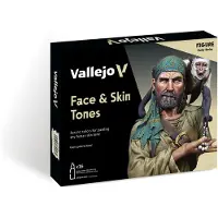 Vallejo Hobbyverf Acrylverf - 70258 Model Color - Gezichts- en huidtinten Kleuren - Acryl Set 16x18ml Verf set