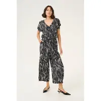 Kaffe Jumpsuit 'KAmira' zwart / wit