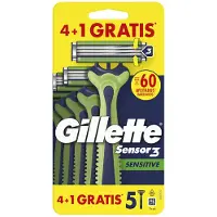 Gillette Scheermesjes Sensor 3 Sensitive Comfortgel - 5 wegwerpmesjes