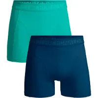 Muchachomalo Boxershort Men Solid Blue/Blue ( 2-Pack ) '24-S