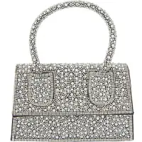 Faina Clutch zwart / transparant