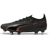 Puma Ultra Ultimate IJzeren-Nop Voetbalschoenen (SG) Zwart Brons Donkergrijs