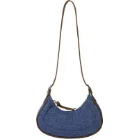 Faina Schoudertas donkerblauw / ombergrijs