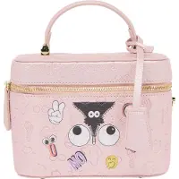 Mymo Handtas 'Pop Eyetheme' geel / rosa / zwart / wit