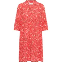Kaffe Jurk pastelrood