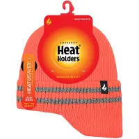 Heat Holder Drop Neck Hat met reflecterende streep - Geel